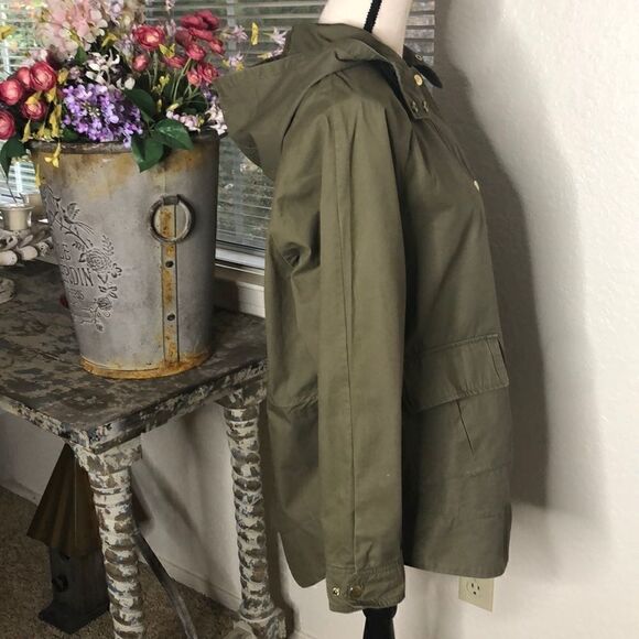 Love Tree Olive Green Hooded Cotton Jacket - Picture 3 of 9